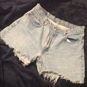 Vintage Levi High Waisted Denim Shorts